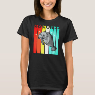 Camiseta Manatee Retro Vintage Batatas Flutuantes Oceanas C