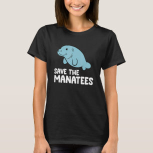 Camiseta Manatees Ocean Sea Animal Salva Os Manatins
