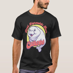 Camiseta Manateira De Vaca Do Mar Cento Mamíferos Reais Ser