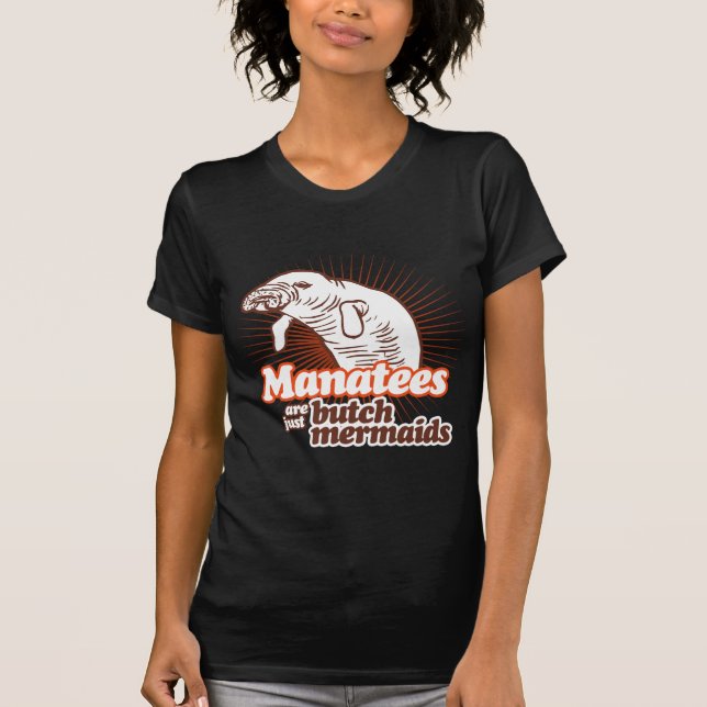 CAMISETA MANATÉS SÃO APENAS MERMAIDS DE COMPRA (Frente)