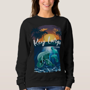 Camiseta Manatins Key Largo Flórida Lembrança de Férias Ma