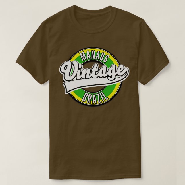 Camiseta Manaus Brasil Vintage (Frente do Design)