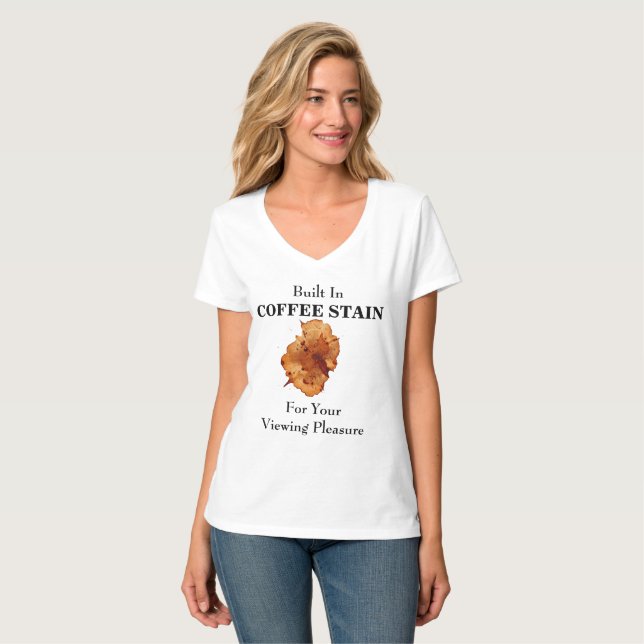 CAMISETA MANCHA DE CAFÉ EMBUIDA (Frente Completa)