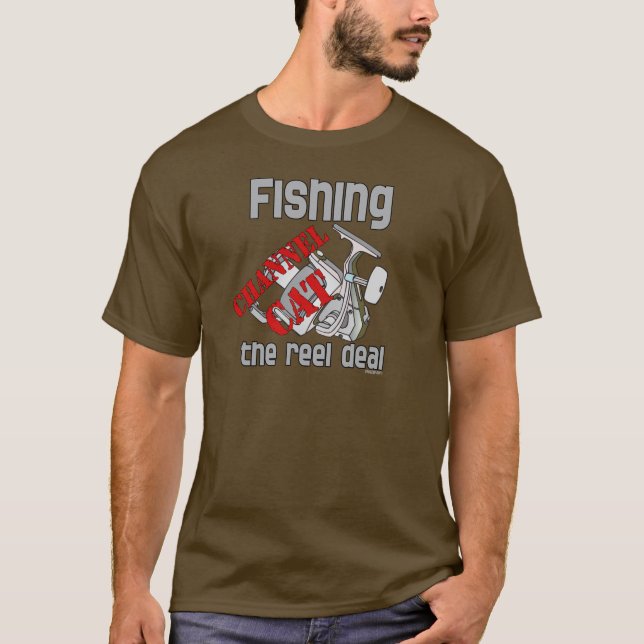 Camiseta Mancha De Pesca Cat The Reel Deal Fisheries (Frente)
