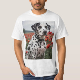 Camiseta **"Manchas de Alegria: Dálmata em um Campo de Papo