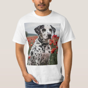 Camiseta **"Manchas de Alegria: Dálmata em um Campo de Papo