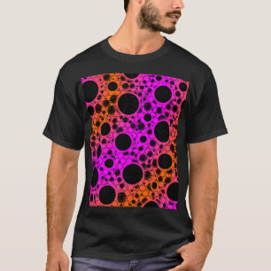 Camiseta Manchas de Bolha Espacial - Rosa/Laranja
