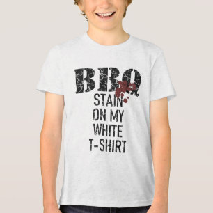 Camiseta Manchas De Churrasco No Meu Premium Branco _1