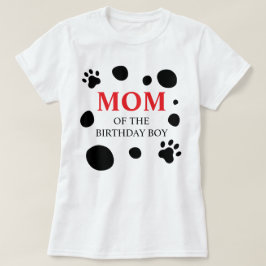 Camiseta Manchas de dálmata MÃE do Menino/Menina de Anivers