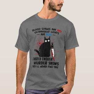 Camiseta Manchas De Sangue São Luzes Vermelhas Ultravioleta