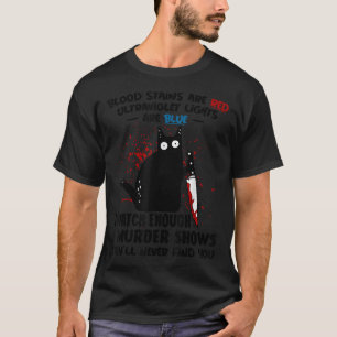 Camiseta Manchas De Sangue São Luzes Vermelhas Ultravioleta