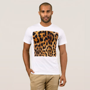 Camiseta Manchas-leopardo Black Brown Wild Animal Fine Art