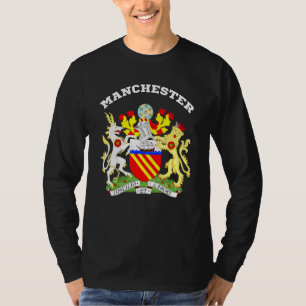 Camiseta Manchester Casaco De Arms Souvenir Flag Inglaterra