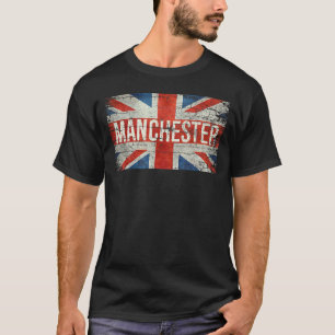 Camiseta Manchester England Reino Unido Brisbritânico Flag 