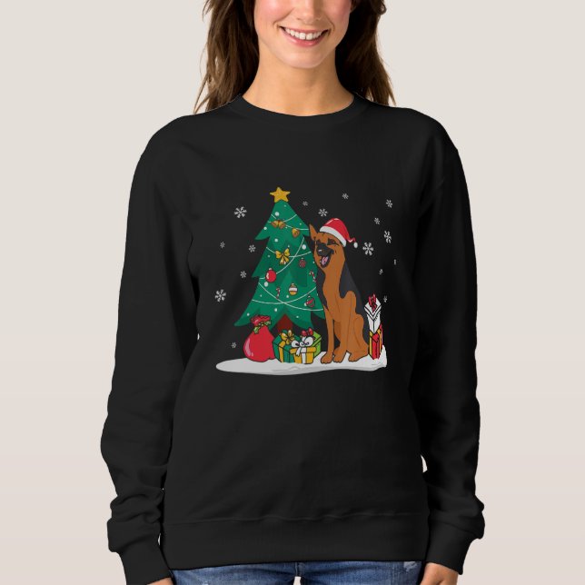 Camiseta Manchester Terrier Christmas Tree Light Pajama Dog (Frente)