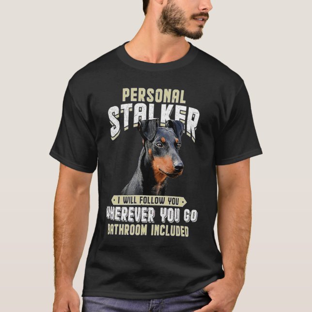 Camiseta Manchester Terrier Personal Stalker Eu Vou Seguir (Frente)