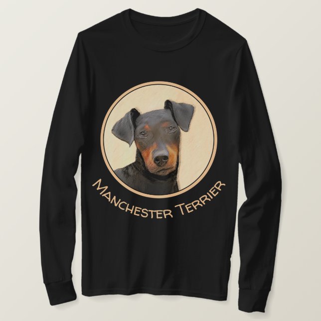 Camiseta Manchester Terrier Pintura Original (Frente do Design)