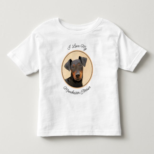 Camiseta Manchester Terrier Pintura Original (Frente)