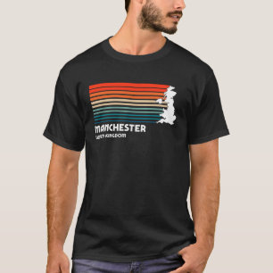 Camiseta Manchester UK Retro Vintage Style Graphic