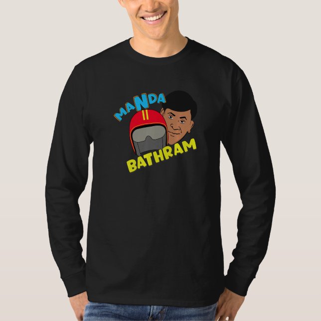Camiseta Manda Bathram Kollywood Cinema Tamil Comédia Para  (Frente)