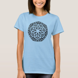 Camiseta Mandala 1 Design preto