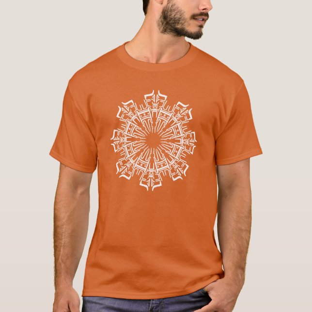 Camiseta Mandala 3 Branco (Frente)