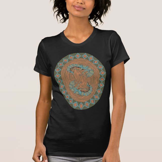 Camiseta Mandala aquática do inseto do inseto da mosca de (Frente)