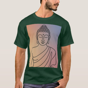 Camiseta Mandala Buddha: Espírito Zen de Arte Line