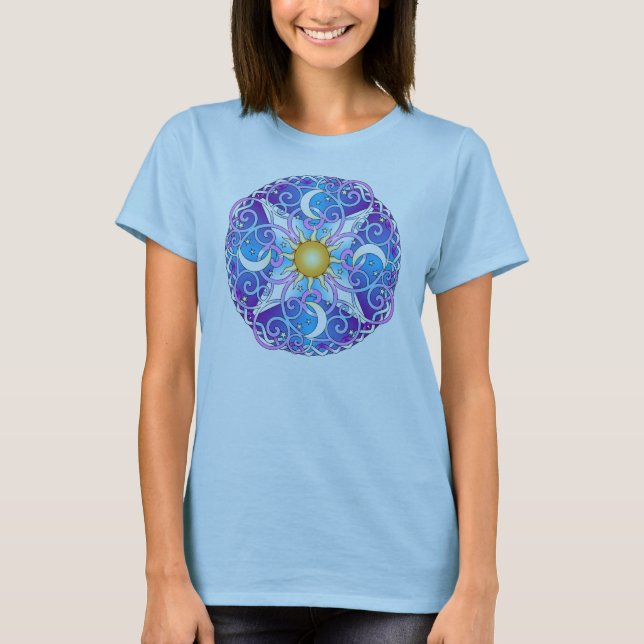Camiseta Mandala celestial (Frente)