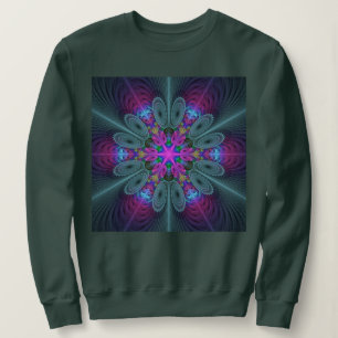 Camiseta Mandala Colorida Arte Espiritual Colorida Com Rosa