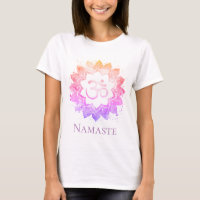 Mandala da flor de Namaste Lotus do símbolo de OM