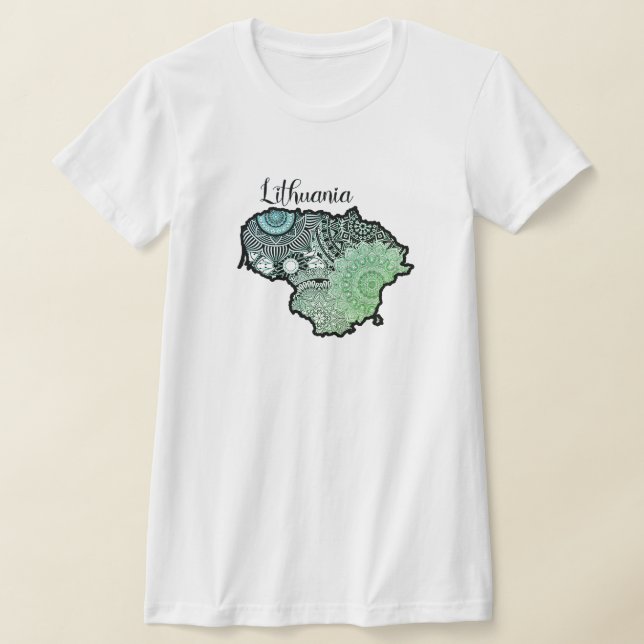 Camiseta Mandala da Lituânia (Postura )