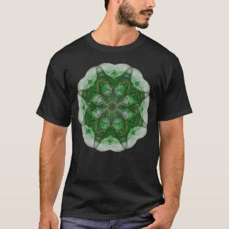 Camiseta Mandala da percepção (verde)