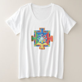 Camiseta Mandala de Criação de Aquarela