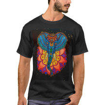 Mandala de Elefante com um Lótus Místico