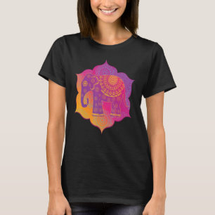Camiseta Mandala de Elefante Mindfulness Bondade Amorosa Me