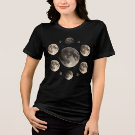 Camiseta Mandala de Fases Lunares Astronomia Arte Celestial