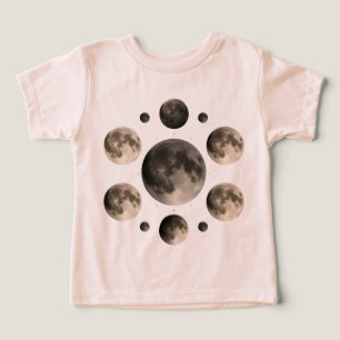 Camiseta Mandala de Fases Lunares Astronomia Arte Celestial
