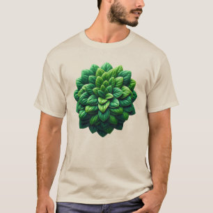 Camiseta Mandala de Folhas em Aglomerado
