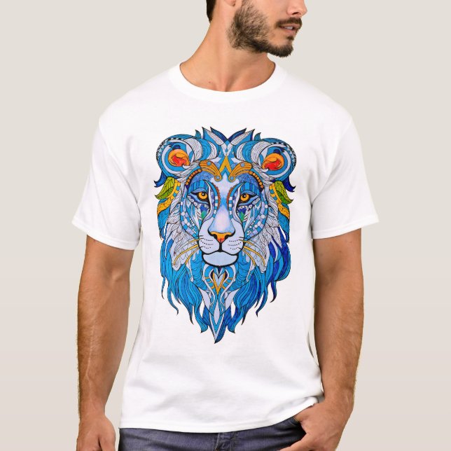 Camiseta Mandala de Leão (Frente)