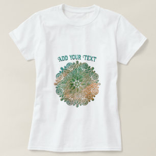 Camiseta Mandala de meditação de ioga 3D colorido