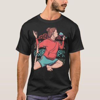 Camiseta Mandala de Meditação de Yoga Motivo Espiritualidad