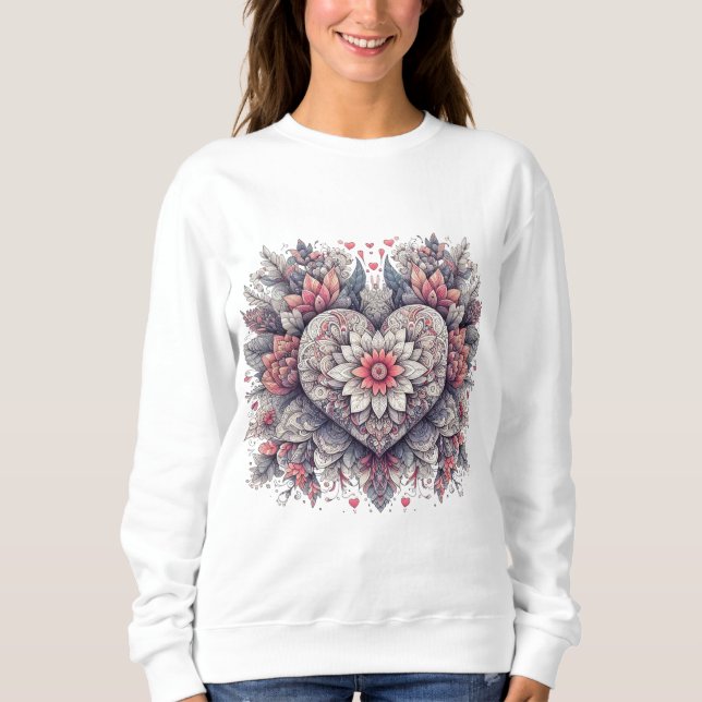 Camiseta 🌹 💘 Mandala de Romance 🌷 ❤️ (Frente)