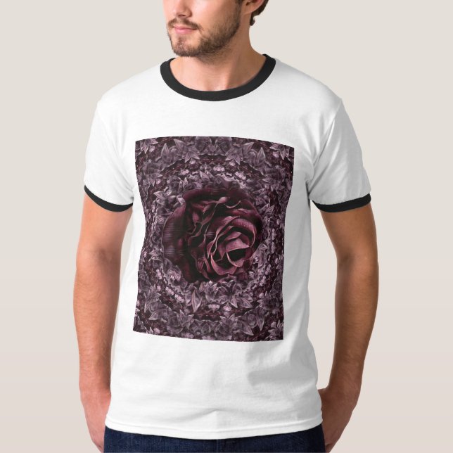 Camiseta Mandala de Rosa  (Frente)