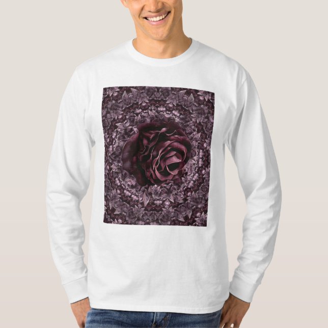 Camiseta Mandala de Rosa  (Frente)