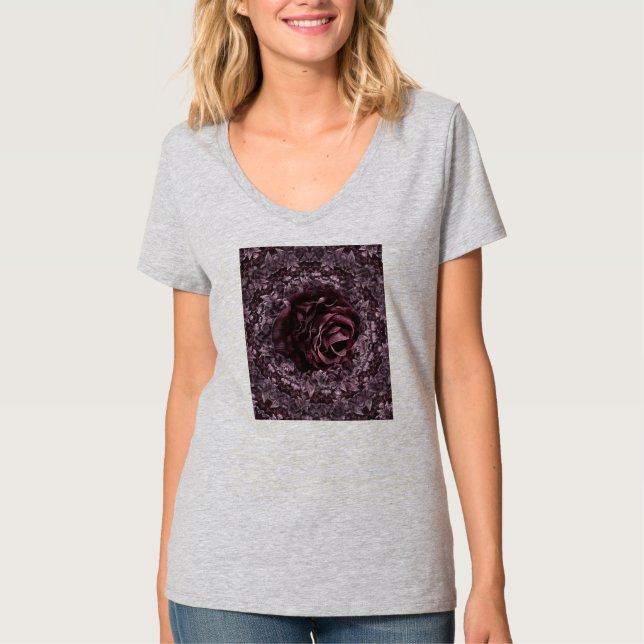 Camiseta Mandala de Rosa  (Frente)