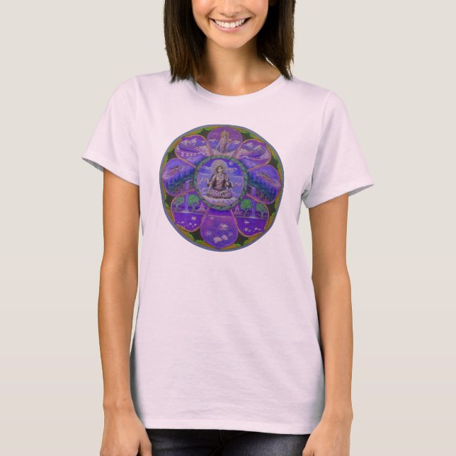 Camiseta Mandala de Tara da deusa (Frente)
