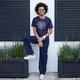 CAMISETA MANDALA DE VIDRO PEDAÇADO