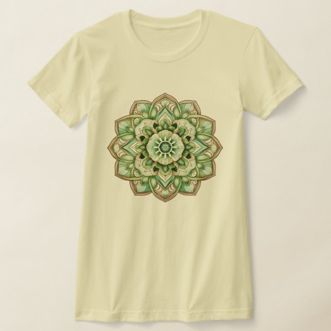 Camiseta Mandala / Design de Flor (Postura )