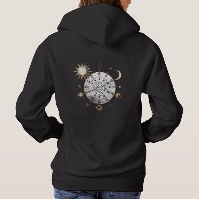 Camiseta Mandala do Equilíbrio Celestial (Verso)